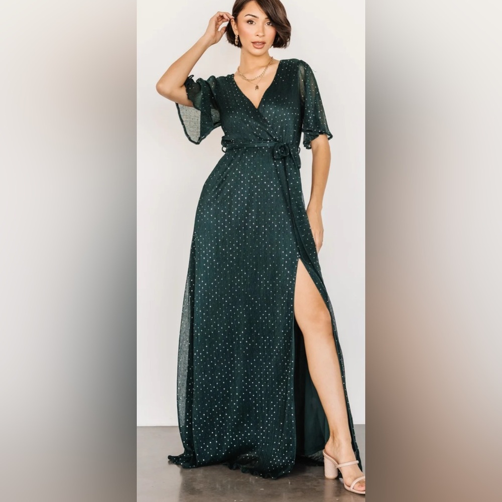 Baltic Born Grace Sparkle Gown Emerald XS